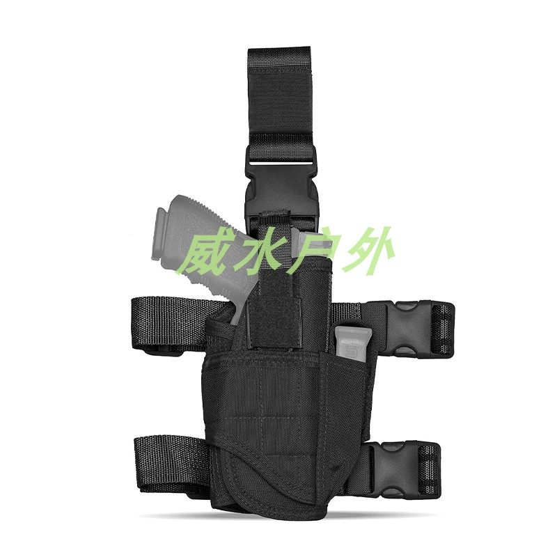 战术龙卷风枪套户外多功能通用大腿套 CS野战快拔作战训练腰包套
