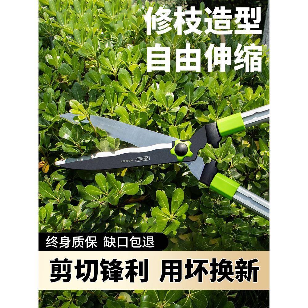 德国精工修枝剪树枝剪刀花剪园林园艺强力大剪刀剪草伸缩杆绿篱剪