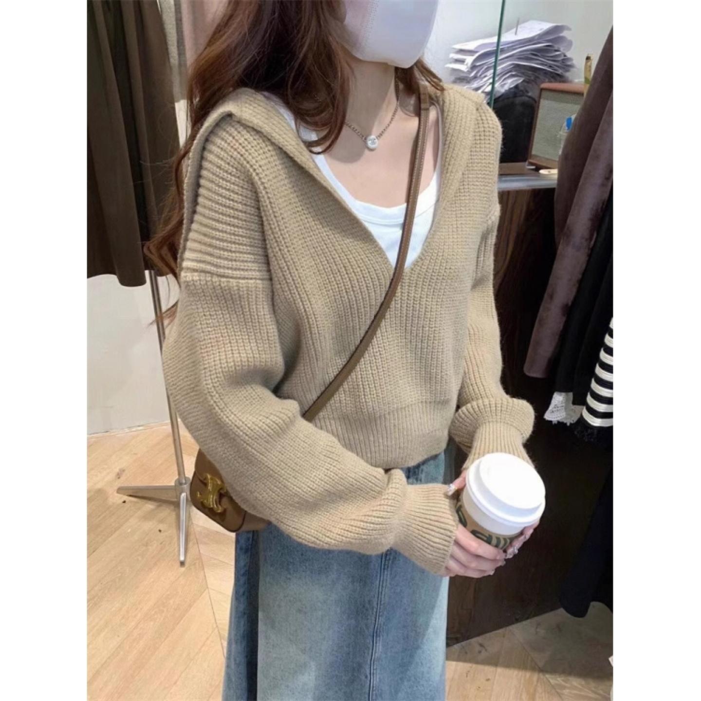 2023秋冬新款100%山羊绒毛衣女