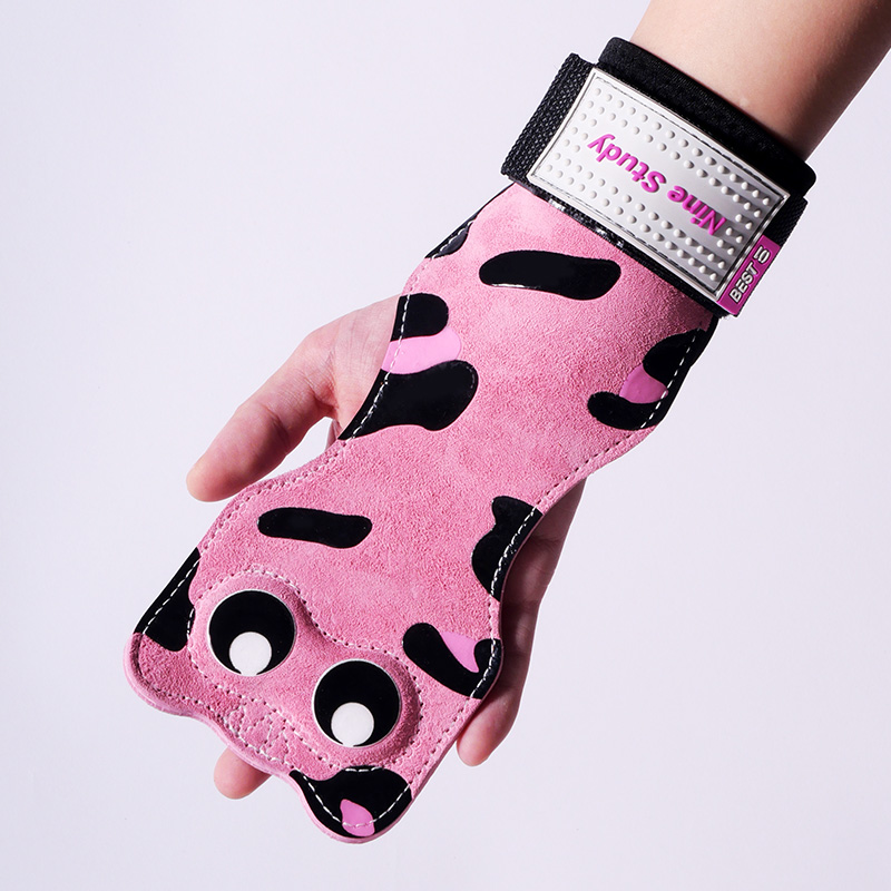 萌猫健身专业硬拉助力带女单杠引体向上握力带男练背器械划船护腕