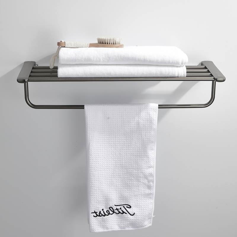 创意不锈钢卫生间浴巾架毛巾架厕所纸盒马桶刷杯置物架墙角免打孔