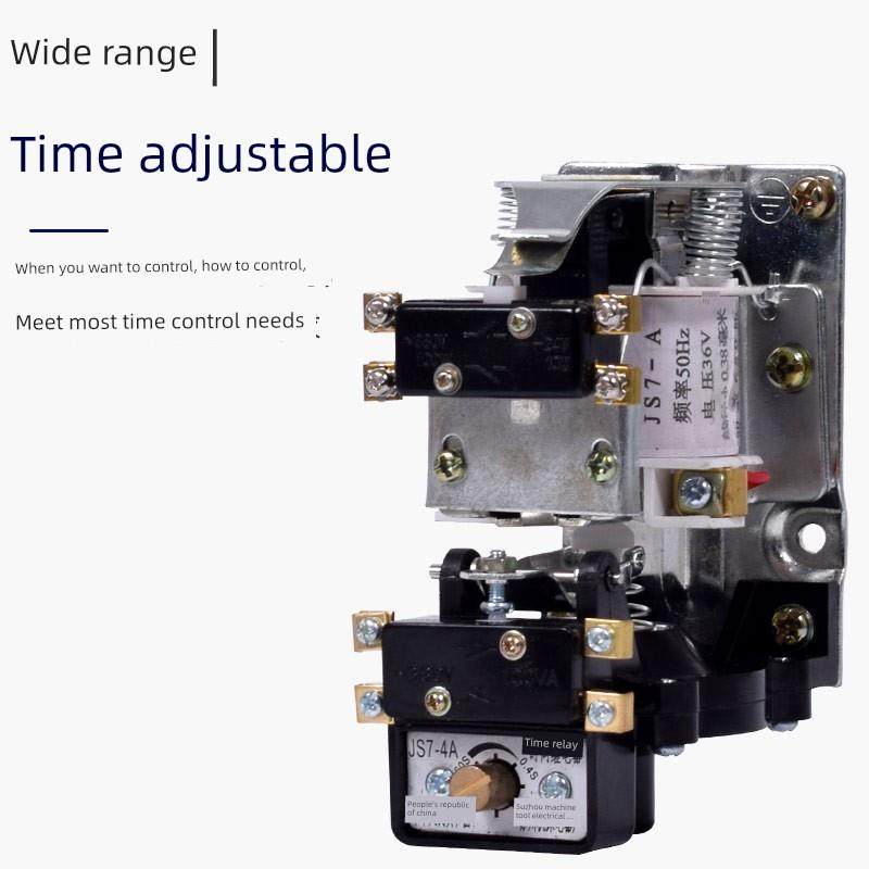 JS7机床空气式时间继电器直流电1A 2A 3A 4A 5A 6A 380V 220V