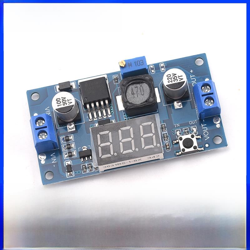 Lm2596S带数字显示稳压电源模块Dc-Dc可调3A降压板12/24至12/5/3.
