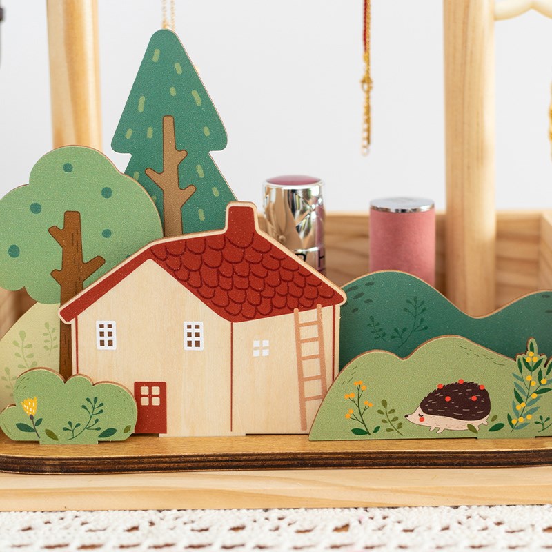 阿楹 客厅首饰钥匙挂架摆件入门玄关收纳盒轻奢高级创意奶油装饰