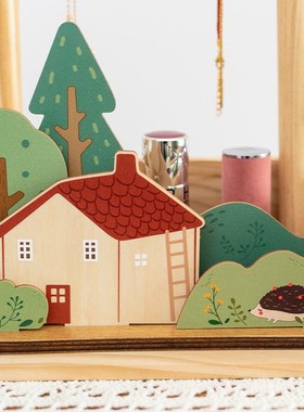 阿楹 客厅首饰钥匙挂架摆件入门玄关收纳盒轻奢高级创意奶油装饰