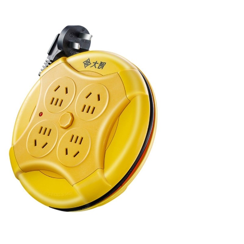 收线盘轮电缆卷线盘电线卷筒自动收线器收纳快速收线器空盘绕线盘