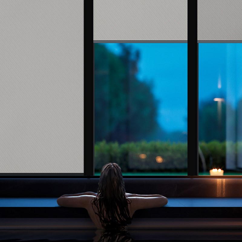 户外电动遮阳卷帘防晒隔热垂直客厅房升降防风雨开放阳台遮光窗帘