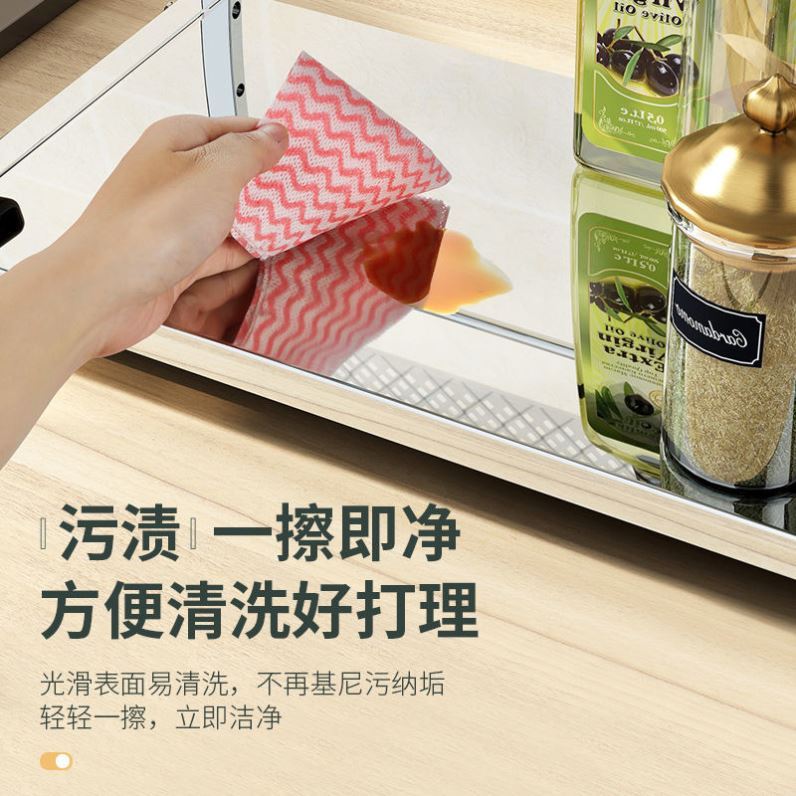 厨房置物架落地收纳层架子用品小百货不锈钢调味罐架多功能刀架置