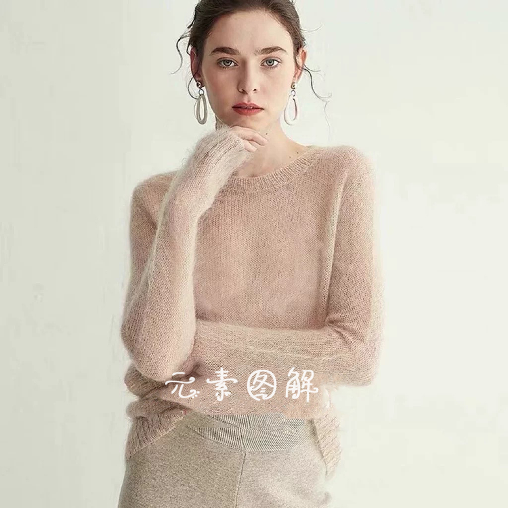 赫本套衫图解织毛衣教程
