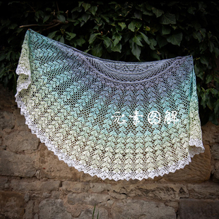 捷克语 AVRIL披肩 Navod satek 钩针符号图解教程无视频 1045