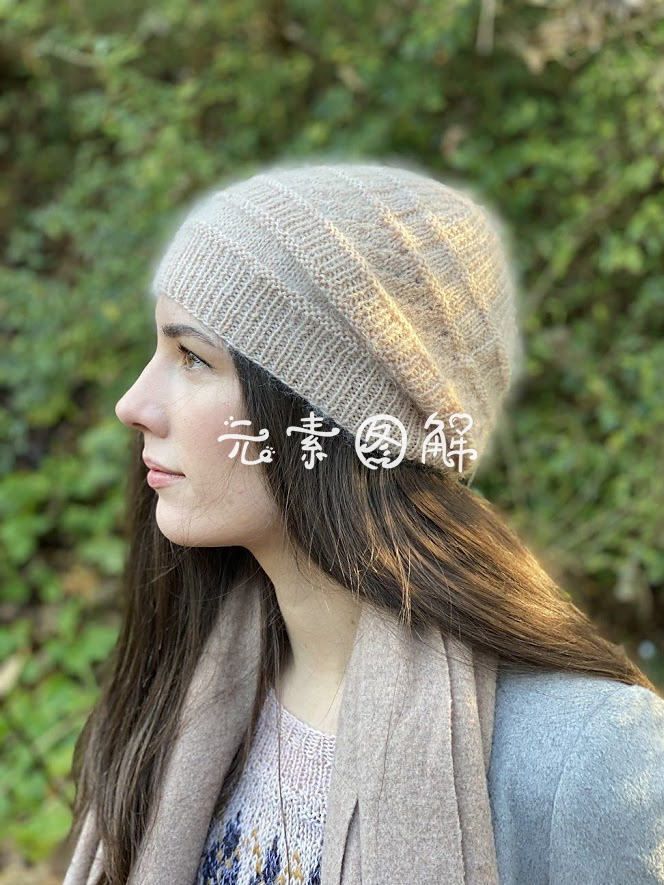 可娜帽子图解 女士儿童棒针毛线帽图解编织教程 中文字图解教程