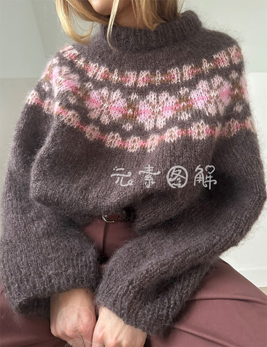 玛格丽特套衫图解阿no手编图解