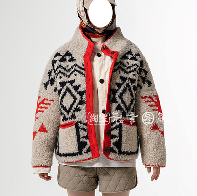[英文]Winter Chunky Jacket图解 女士开衫背心毛衣编织教程
