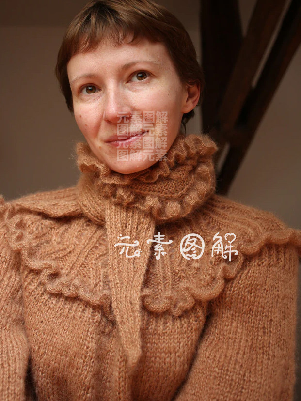 帕纳塞斯围巾图解 2种织法小披肩图解编织教程 中文字图解教程