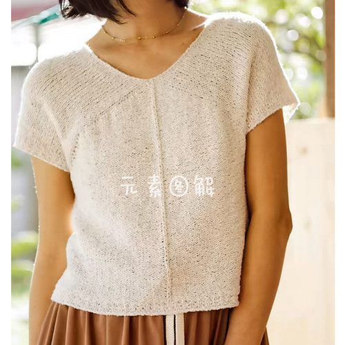 金字塔毛衣编织文字图解休闲时尚