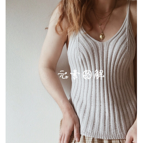 丹麦女孩吊带图解编织教程