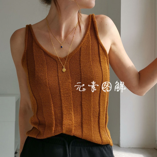 西西莉亚背心图解编织教程