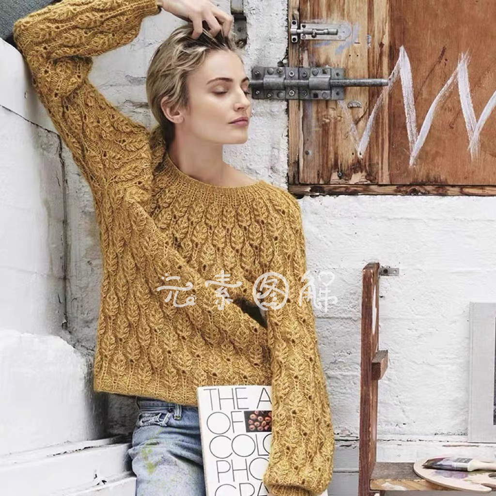 嘉禾套衫图解Sandnes Garns 毛衣图解编织教程 中文字图解教程