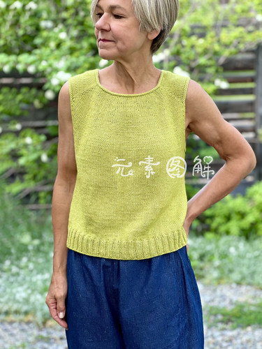 空间背心图解织毛衣教程