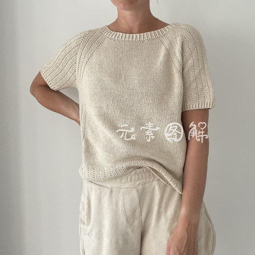 米娅短袖Tee编织教程阿no图解