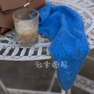 诗人围巾图解  头巾发带发箍小披肩围脖 图解编织教程中文字版