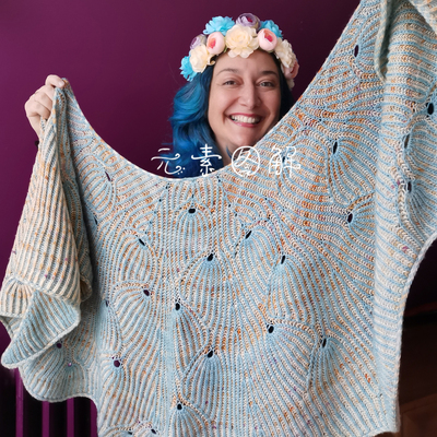 美杜莎披肩图解编织教程