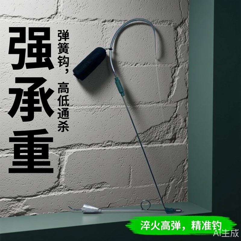 后置鲨鱼鳍毛沟可视锚钩新款套装野钓破鳞一套弹簧腿单钩单腿三代,户外/登山/野营/旅行用品,鱼钩,淘宝优惠券,粉丝福利购,淘宝优惠卷