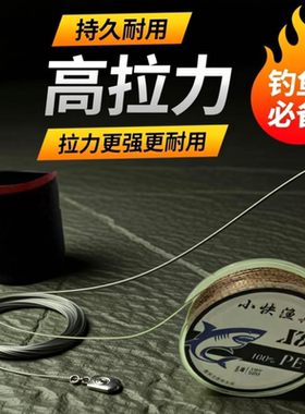 可视锚鱼大力马子线8编10号PE线通用特粗防脱尼龙线20号专用新款