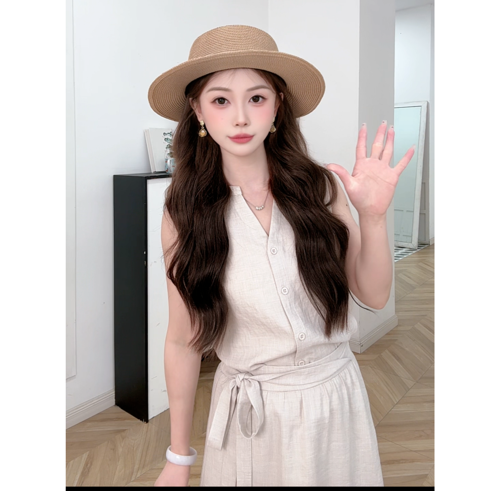 IEF/爱依服【小个子】连衣套裙2026新款夏季气质T恤套装时尚长裙