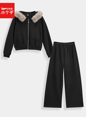 IEF/爱依服【小个子】2025秋冬新款韩版休闲运动风加绒上下套裤