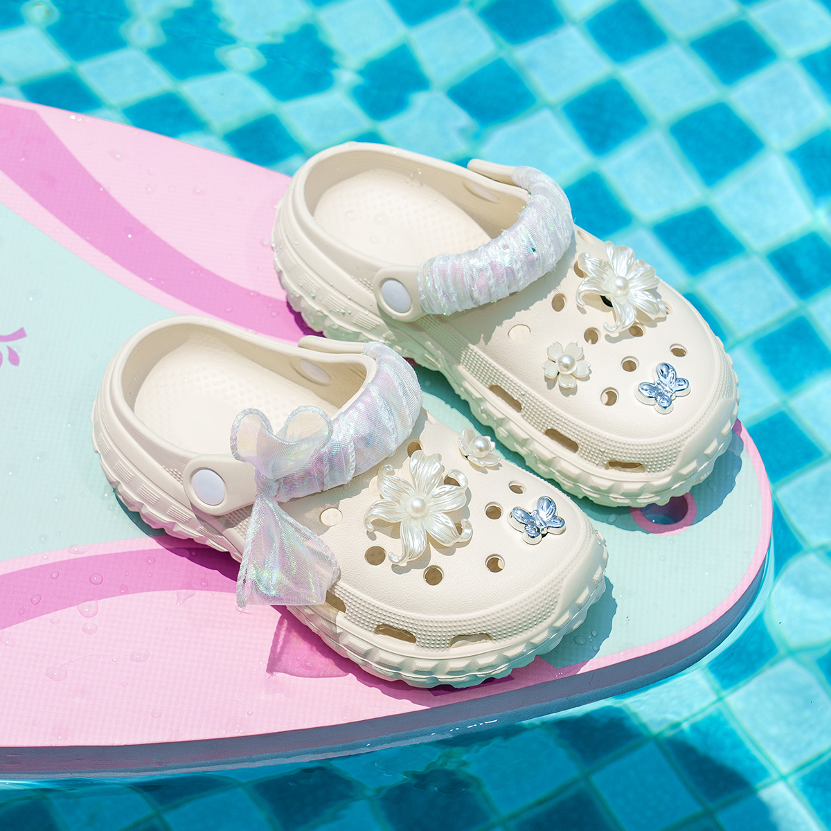 ASK儿童凉鞋 2025夏季新款包头防滑时尚沙滩鞋百搭网纱休闲洞洞鞋