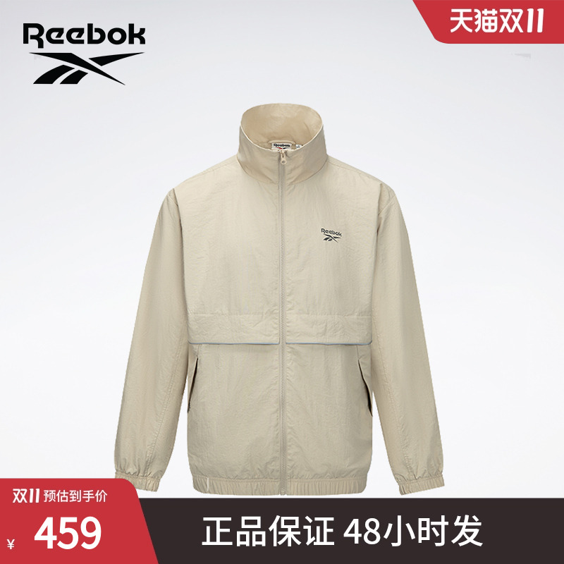 Reebok锐步官方24秋季新款男女同款舒适潮流梭织夹克外套