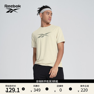 男子运动休闲健身训练针织短袖 Reebok锐步官方24新品 T恤