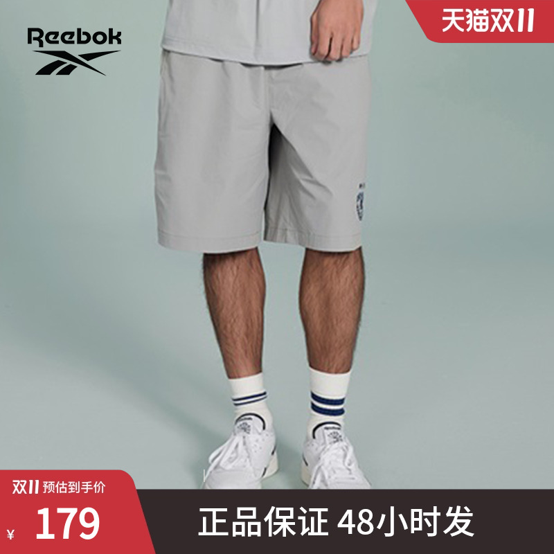 Reebok锐步官方24新品男女同款梭织时候休闲简约宽松运动短裤