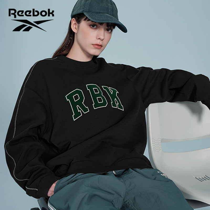 Reebok锐步官方24春夏新款男女同款经典休闲运动针织套头衫卫衣