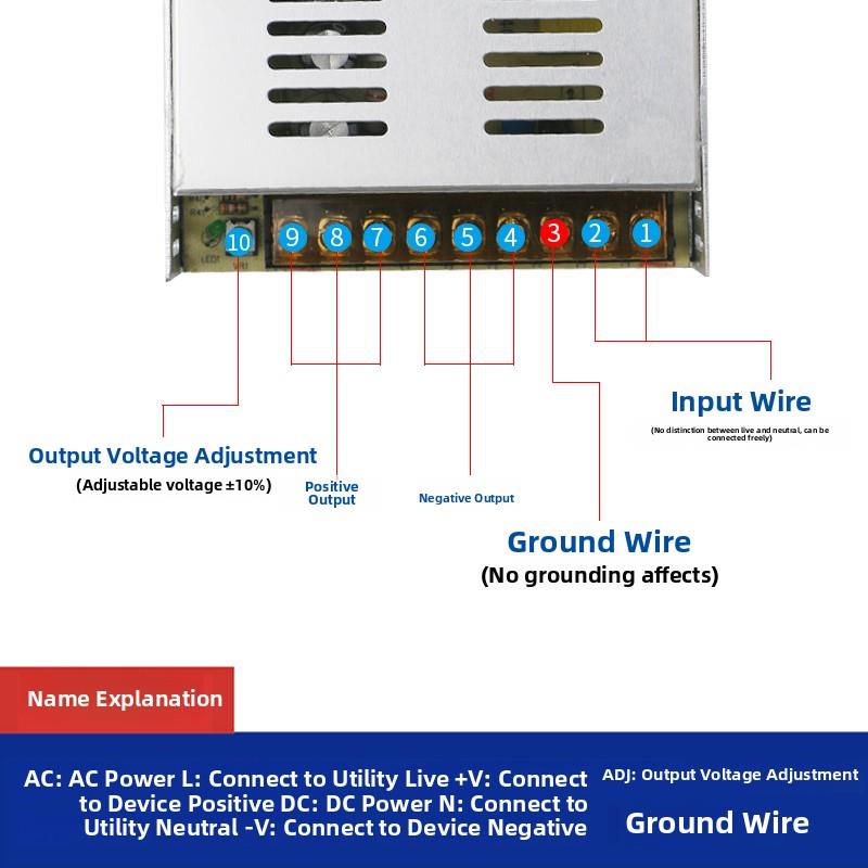 监控12V30A开关电源适配器集中供电220V转12V直流摄像机电源变压