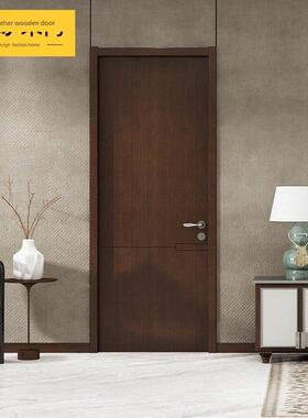 双羽木门极简平板卧室门轻奢定制烤漆门XKA-022
