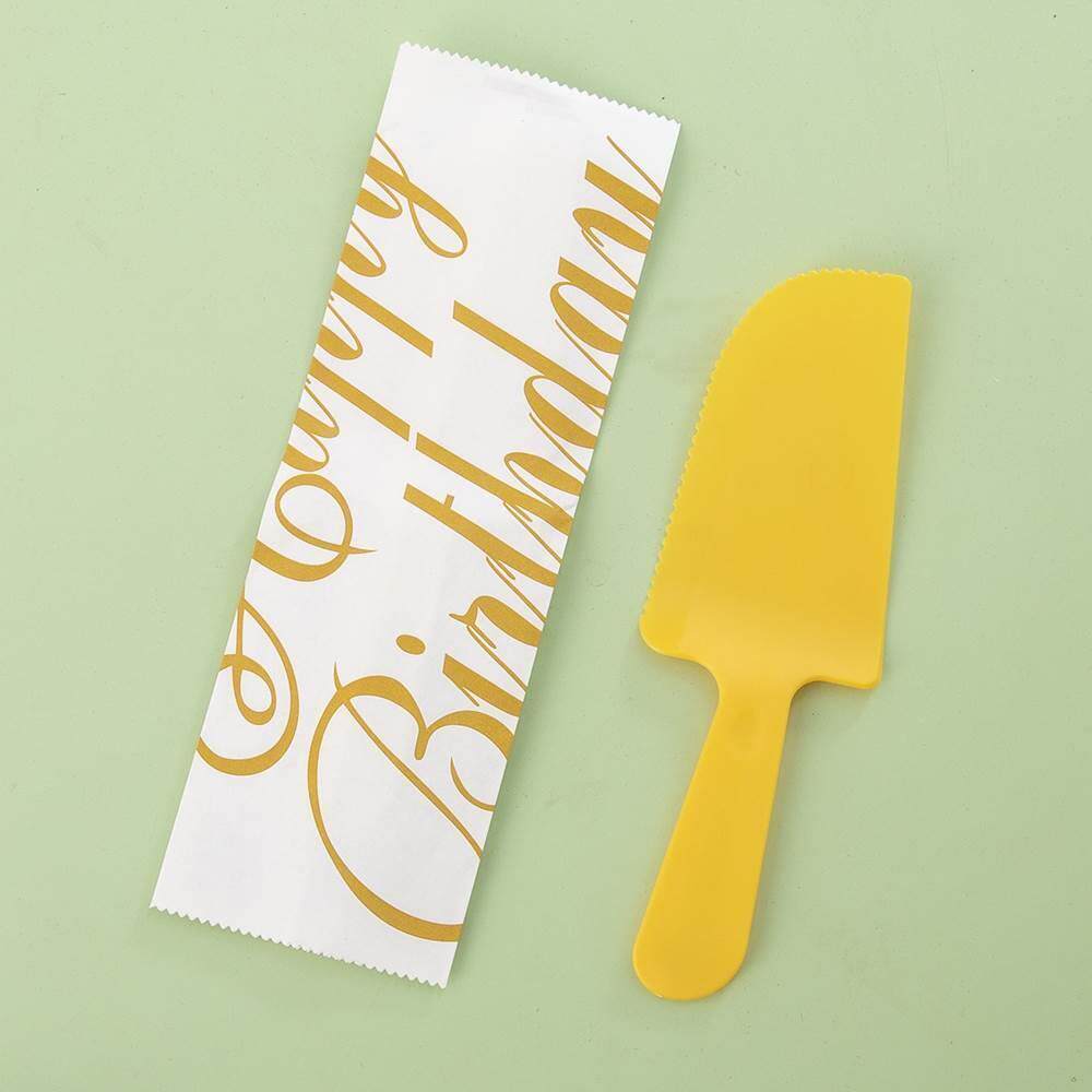 一次性独立包装蛋糕刀实心生日蛋糕托刀塑料切刀蛋糕大刀切蛋糕刀