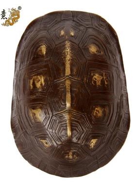 真古意 黄铜乌龟壳摆件文玩手把件铜龟壳六爻工具器具随身工艺礼