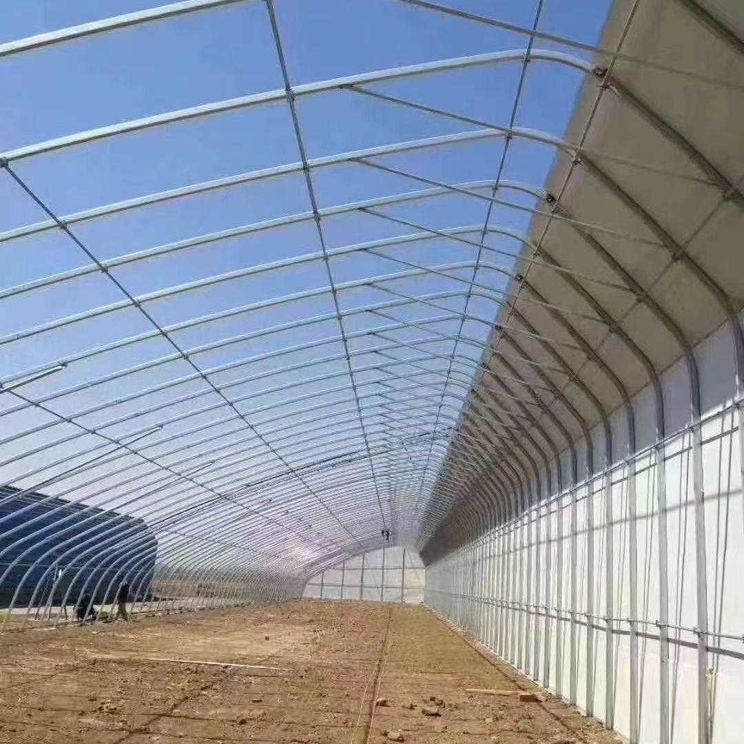 温室大棚骨架钢管养殖棚种植棚全套牛棚羊圈猪舍蔬菜棚椭圆管定制