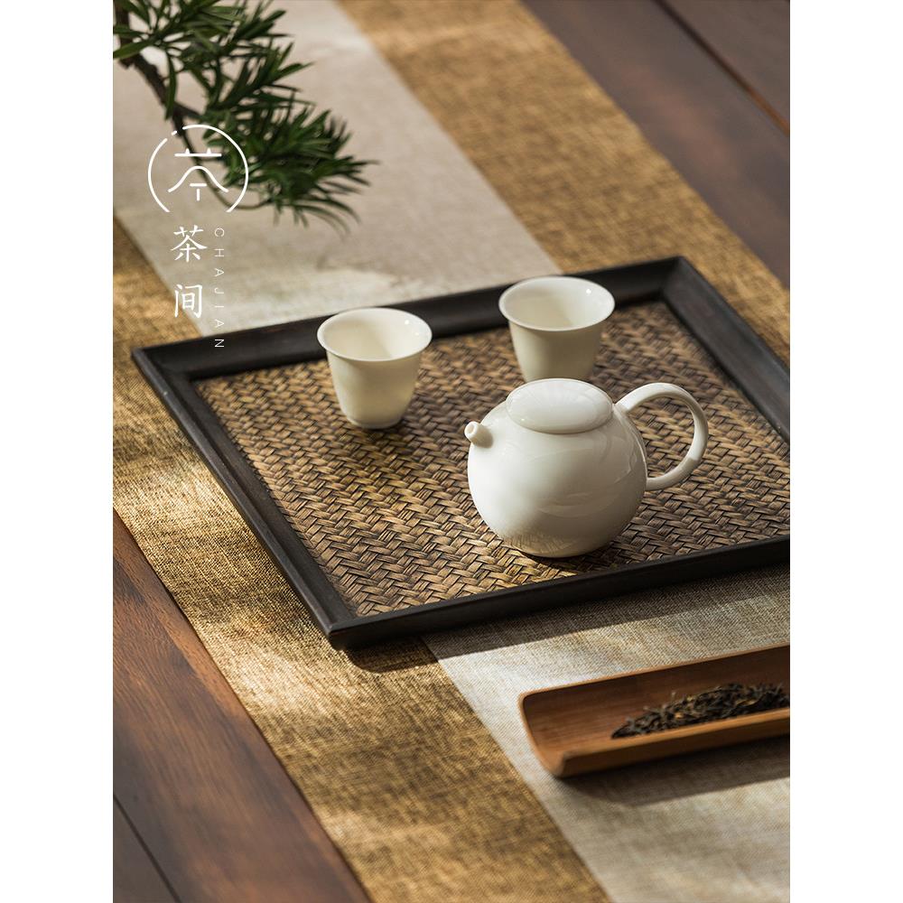 茶间|德化白瓷茶壶陶瓷功夫茶具茶碗茶杯带过滤三才碗家用文心壶