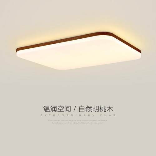 客厅灯现代简约吸顶灯家用大气北欧长方形中古风超薄广东中山灯具