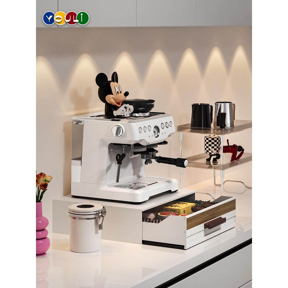 咖啡机收纳架展示桌咖啡角布局抽屉式咖啡器具收纳盒咖啡杯收纳架,餐饮具,配套器具,淘宝优惠券,粉丝福利购,淘宝优惠卷