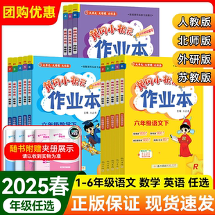 作业本课堂同步练习人教版 2025春下册小学龙门书局黄冈小状元 一二三四五六年级下册 清仓库存