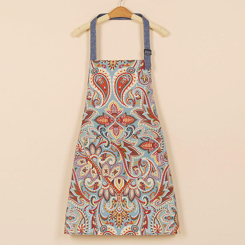 复古民族风围裙餐饮专用纯棉上班工作服2024新款网红大人做饭围腰,家庭/个人清洁工具,围裙,淘宝优惠券,粉丝福利购,淘宝优惠卷