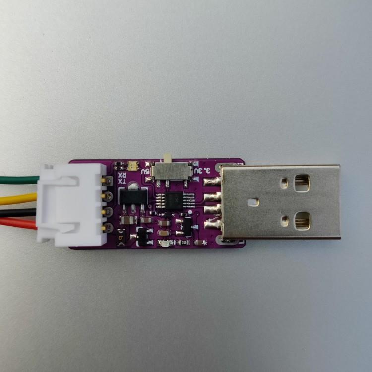 USB转UART串口TTL模块工具MINI带3.3v和5v切换CH340E WL-01UTU