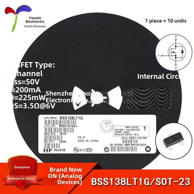 原装正品 BSS138LT1G SOT-23 N沟道 50V/200mA贴片MOSFET场效应管
