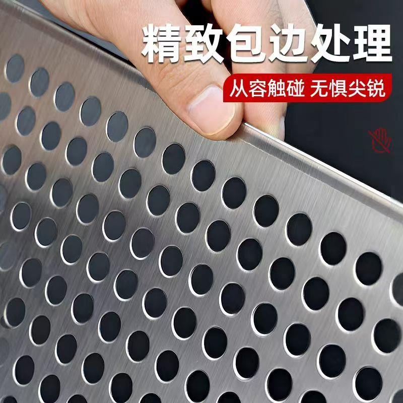 304不锈钢阳台防护网垫板阳台防漏网垫板防盗窗网格网安全网包边