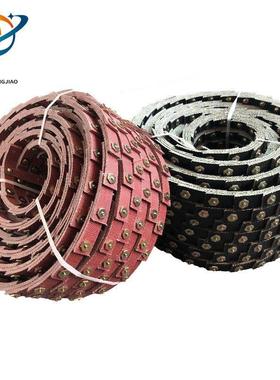 活络三角带A型百节带螺丝带O型鱼鳞带C型B型三角带可拆卸工业皮带