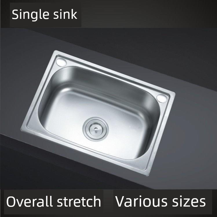 水槽大小单槽3o4不锈钢洗菜盆小号洗手盆微型不绣钢锈洗菜盆304